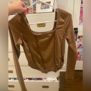 long brown tshirt